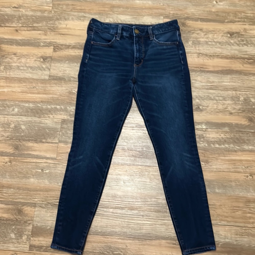 AEO dark hi-rise jeggings
